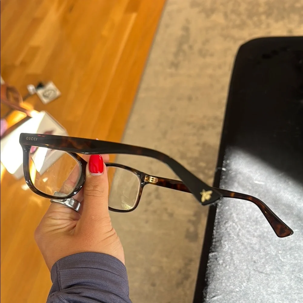 Gucci GG0162OA 002 55 Tortoiseshell Eyewear